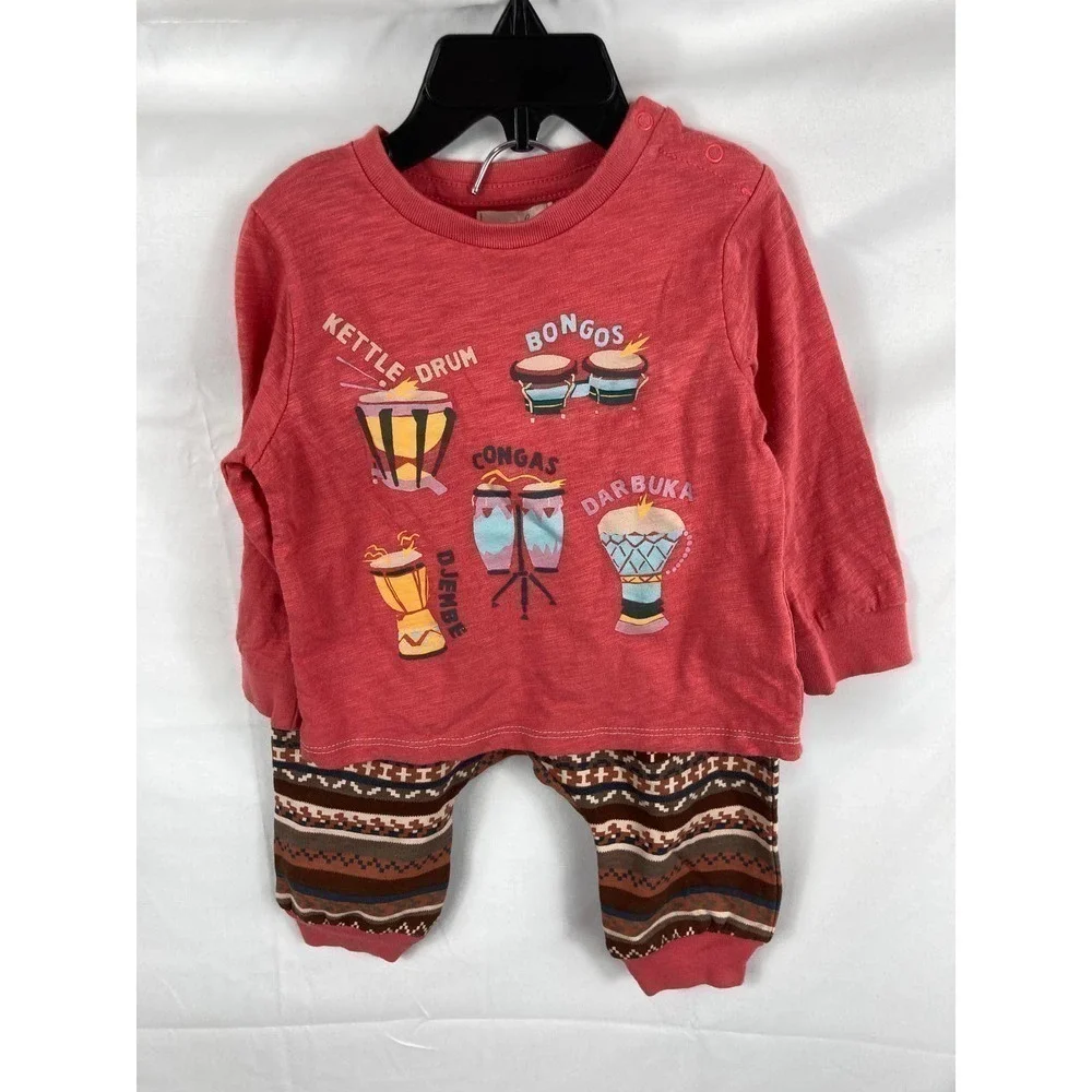 NWT Peek Musical Long sleeve shirt pant set